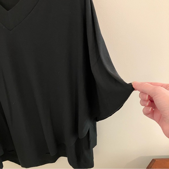 Soft Surroundings Womens Madeline Tunic in Black Size 1X Plus Size Shirt - Picture 7 of 12